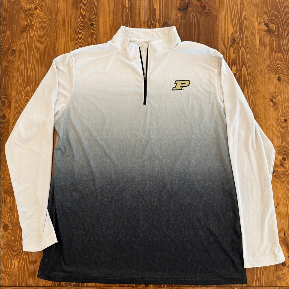 Colosseum White and Black Long Sleeve - Purdue